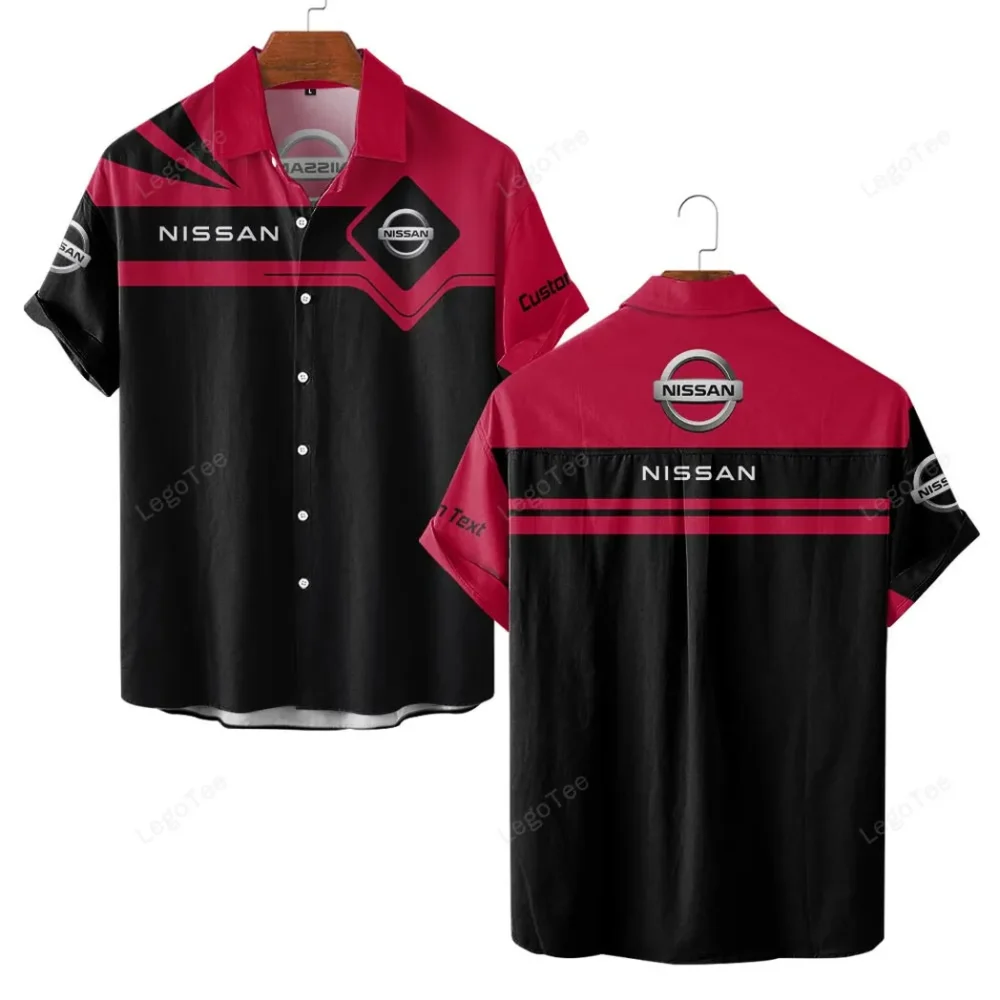 Urban Auto Hawaiian Shirt Exclusive Logo, Retro Driver Button Shirt CAR980 - Image 2