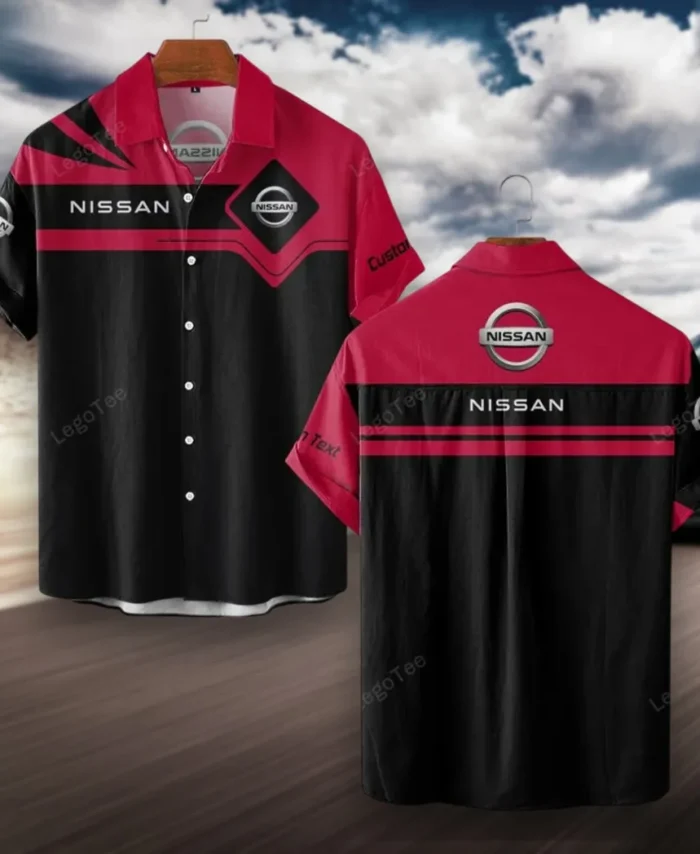 Urban Auto Hawaiian Shirt Exclusive Logo, Retro Driver Button Shirt CAR980