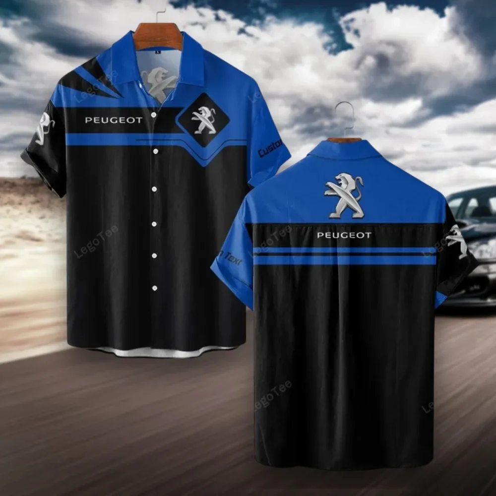 Family Auto Hawaiian Shirt Exclusive Logo, Performance Gear Button Shirt CAR980