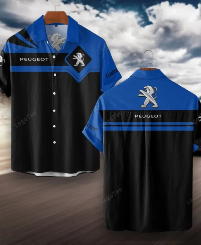 Family Auto Hawaiian Shirt Exclusive Logo, Performance Gear Button Shirt CAR980