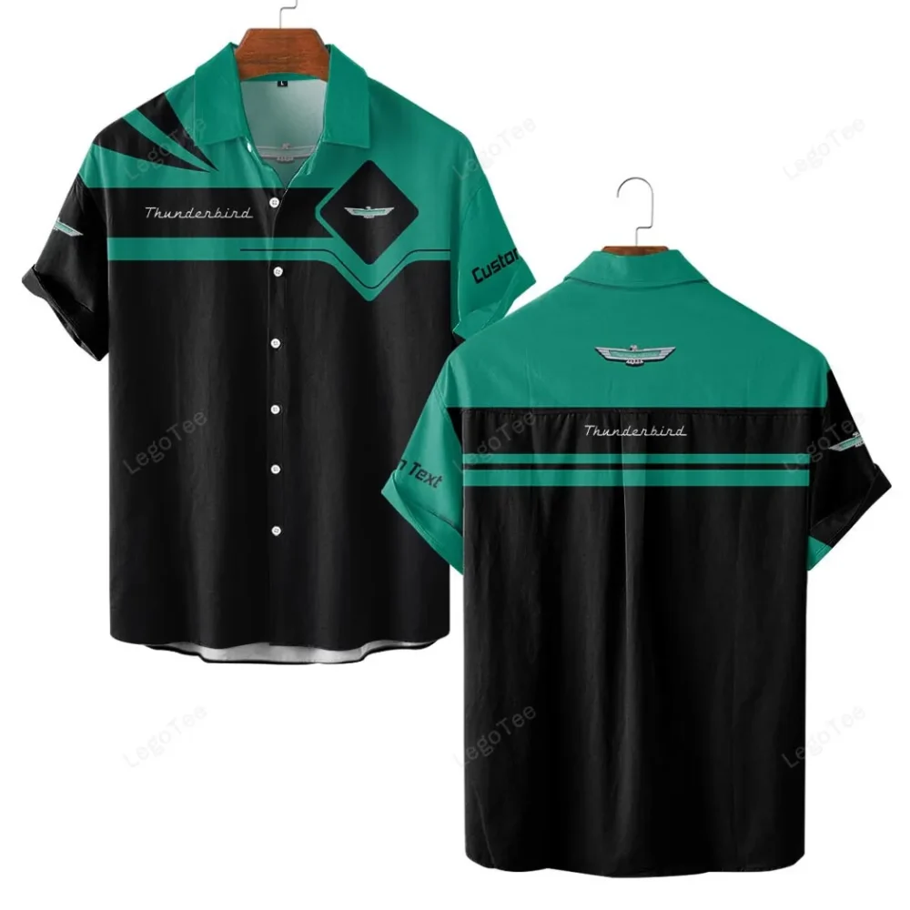 Touring Car Hawaiian Shirt Exclusive Logo, Custom Garage Button Shirt CAR980 - Image 2