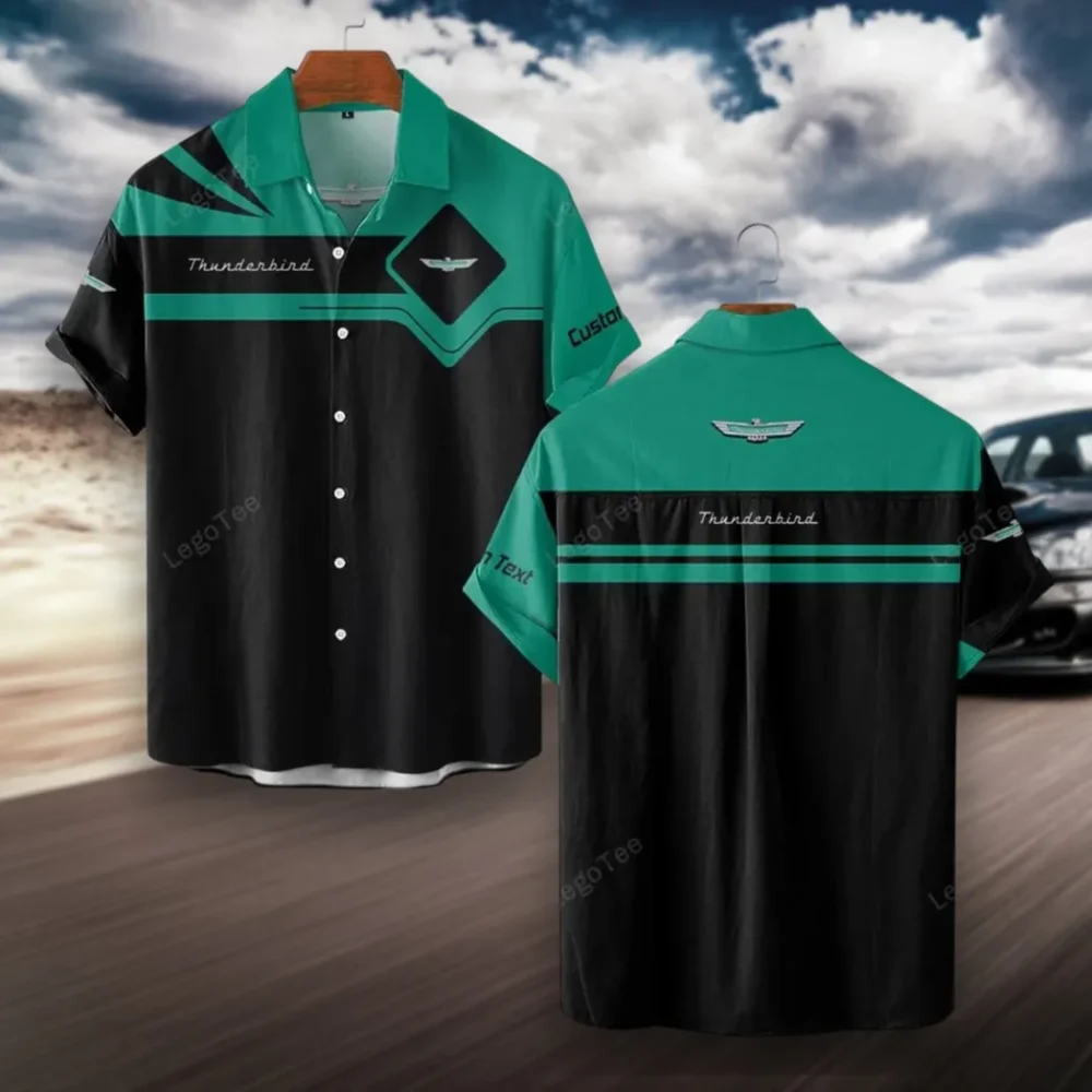 Touring Car Hawaiian Shirt Exclusive Logo, Custom Garage Button Shirt CAR980
