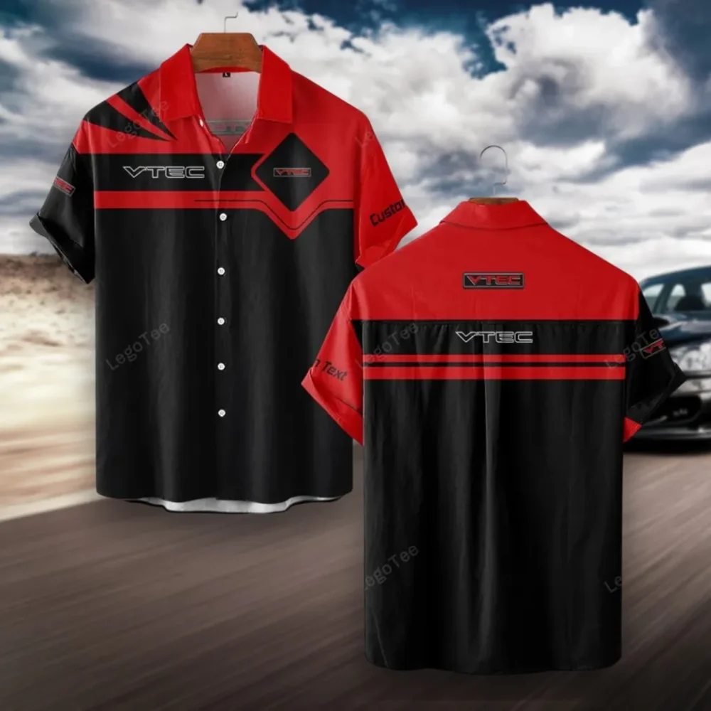 Track-Ready Car Hawaiian Shirt Exclusive Logo, Custom Ride Button Shirt CAR980