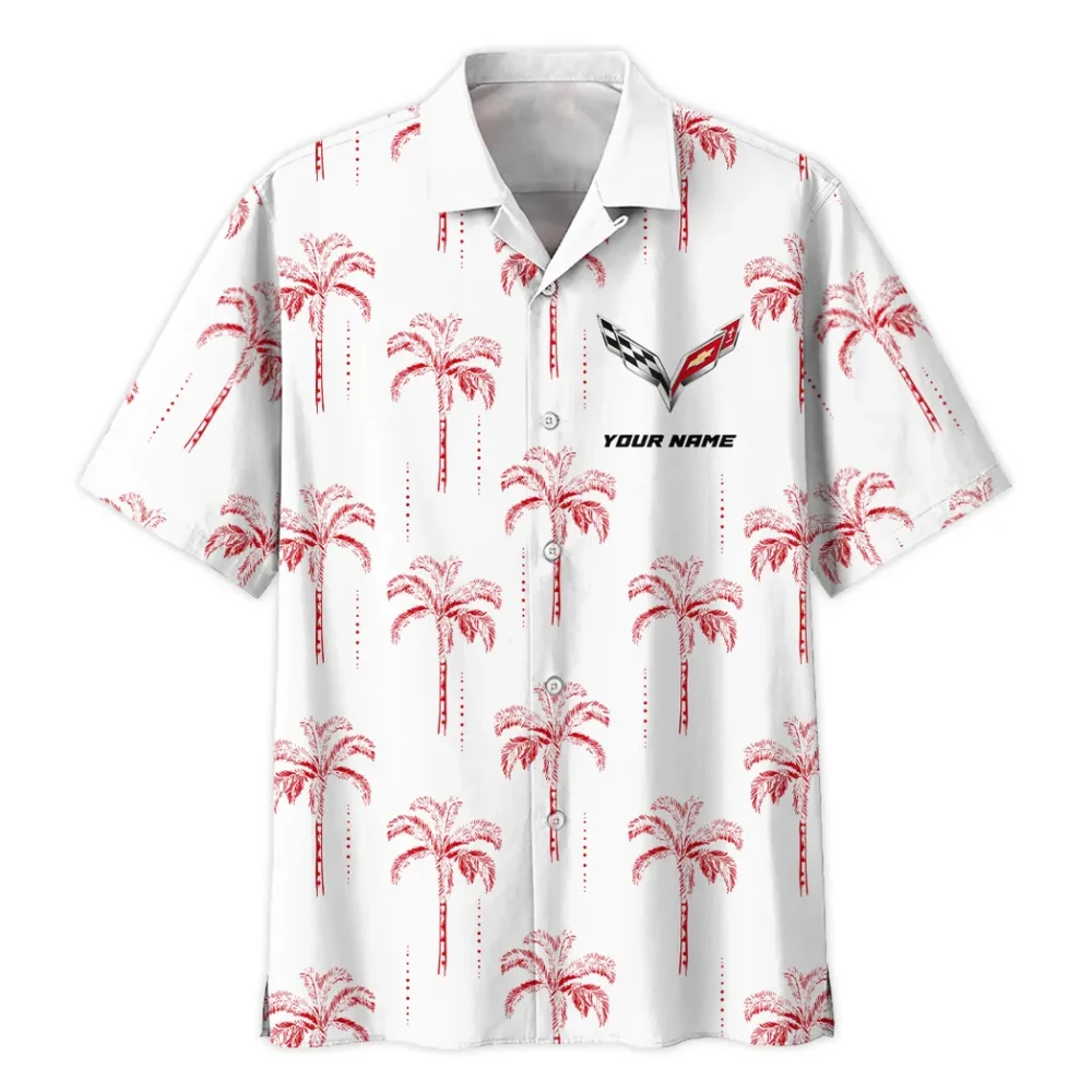 American Sports Car Hawaiian Shirt Exclusive Logo, Bold Driver Button Shirt CAR206 - Image 3