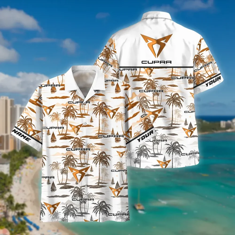 Sporty Urban Vehicle Hawaiian Shirt Exclusive Logo, Street-Ready Button Shirt CAR205 - Image 2
