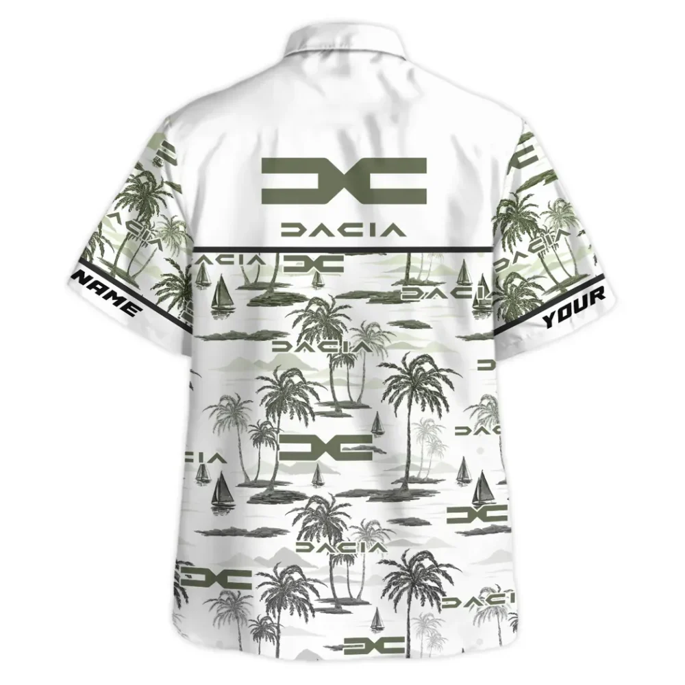 Directhaul Equipment Hawaiian Shirt Exclusive Logo, Chrome Wave Button Shirt CAR205 - Image 4