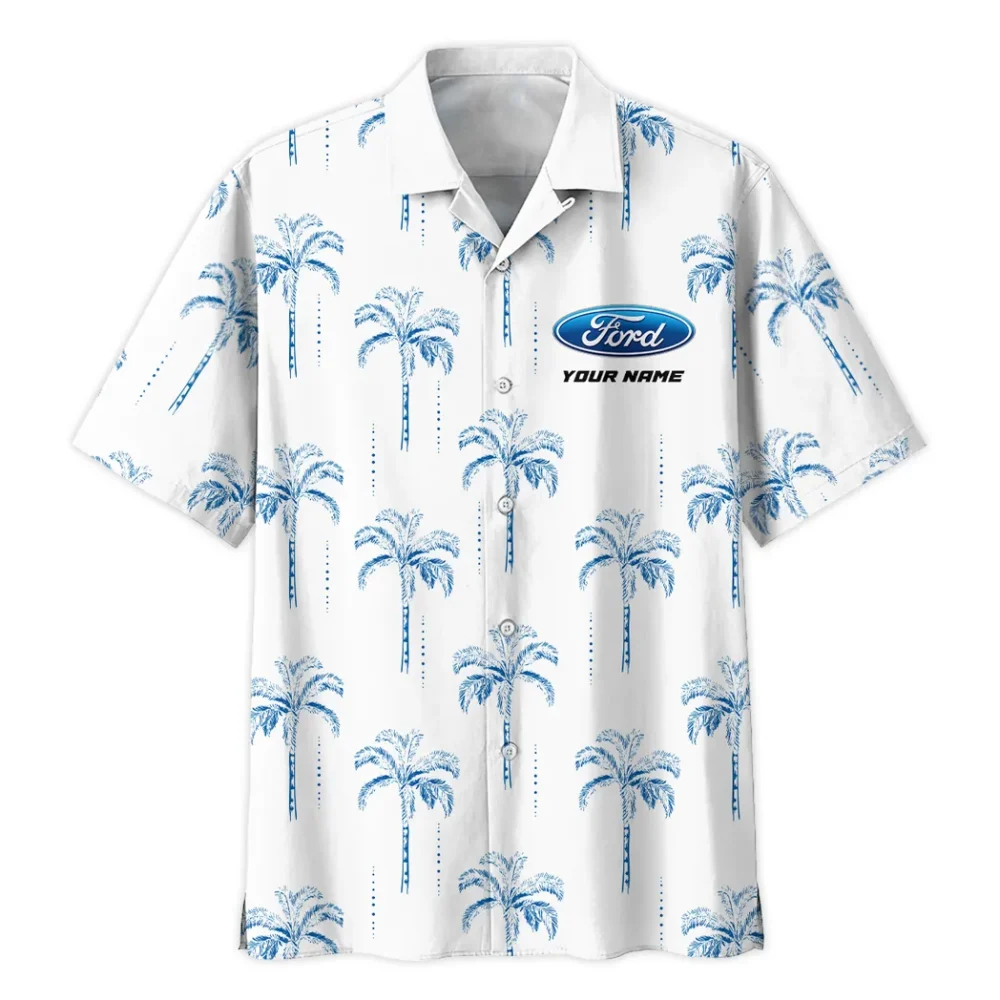 Muscle Car Hawaiian Shirt Exclusive Logo, Summer Garage Button Shirt CAR206 - Image 3