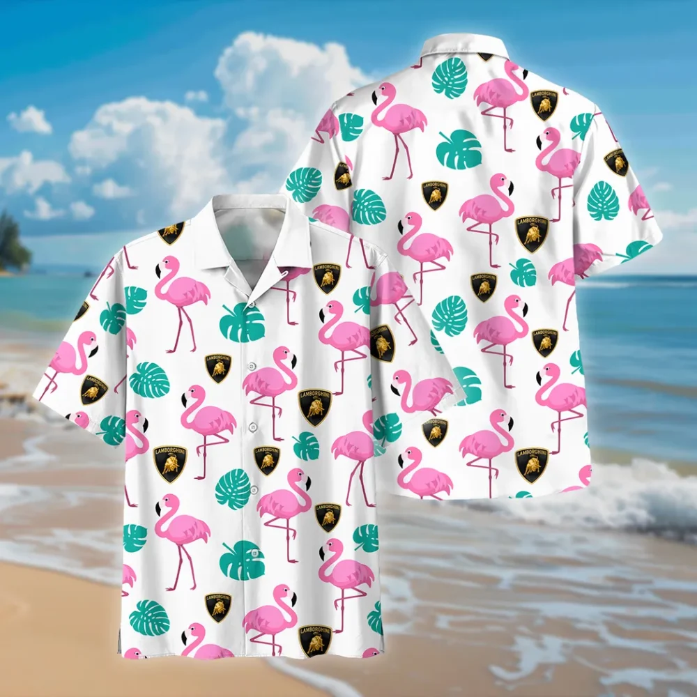 Luxury Vehicle Hawaiian Shirt Exclusive Logo, Auto Fan Button Shirt CAR207 - Image 2