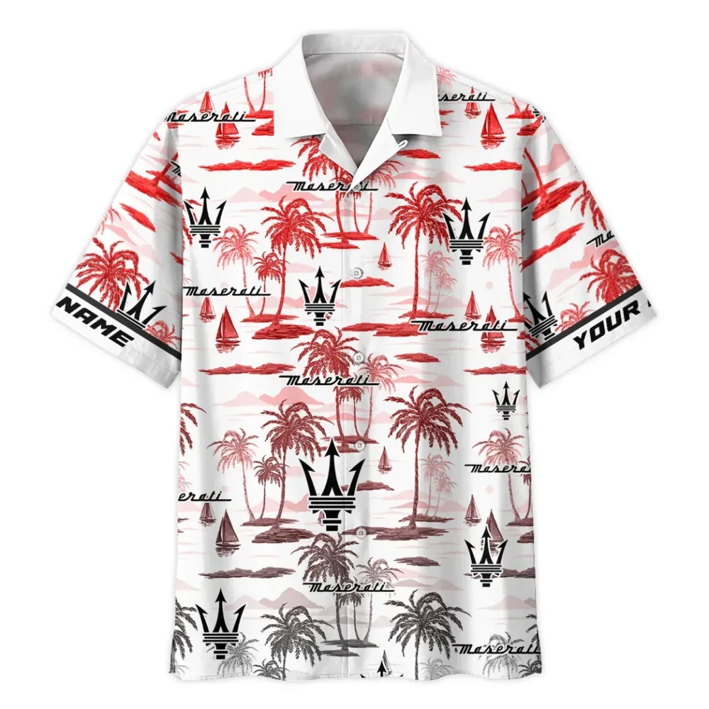 Premium Sports Sedan Hawaiian Shirt Exclusive Logo, Street-Ready Button Shirt CAR205 - Image 3