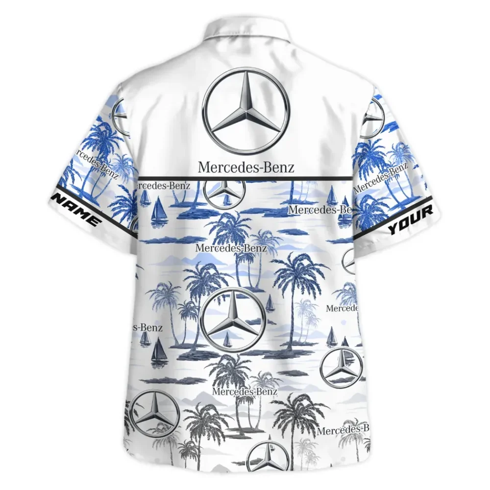 High-End Coupe Hawaiian Shirt Exclusive Logo, Chrome Wave Button Shirt CAR205 - Image 4