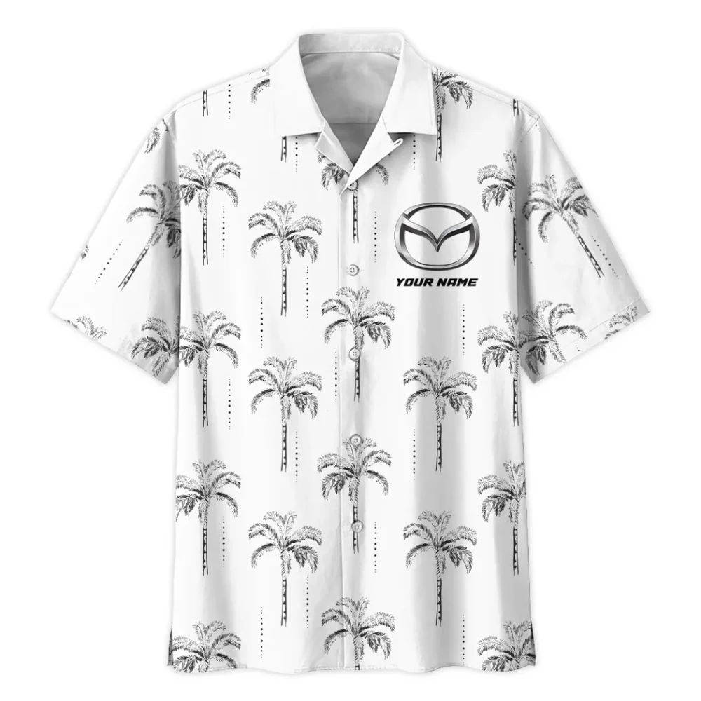 Roadster Hawaiian Shirt Exclusive Logo, Auto Fan Button Shirt CAR206 - Image 3