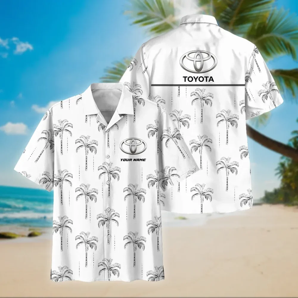 Long-Life Vehicle Hawaiian Shirt Exclusive Logo, Custom Garage Button Shirt CAR206 - Image 2