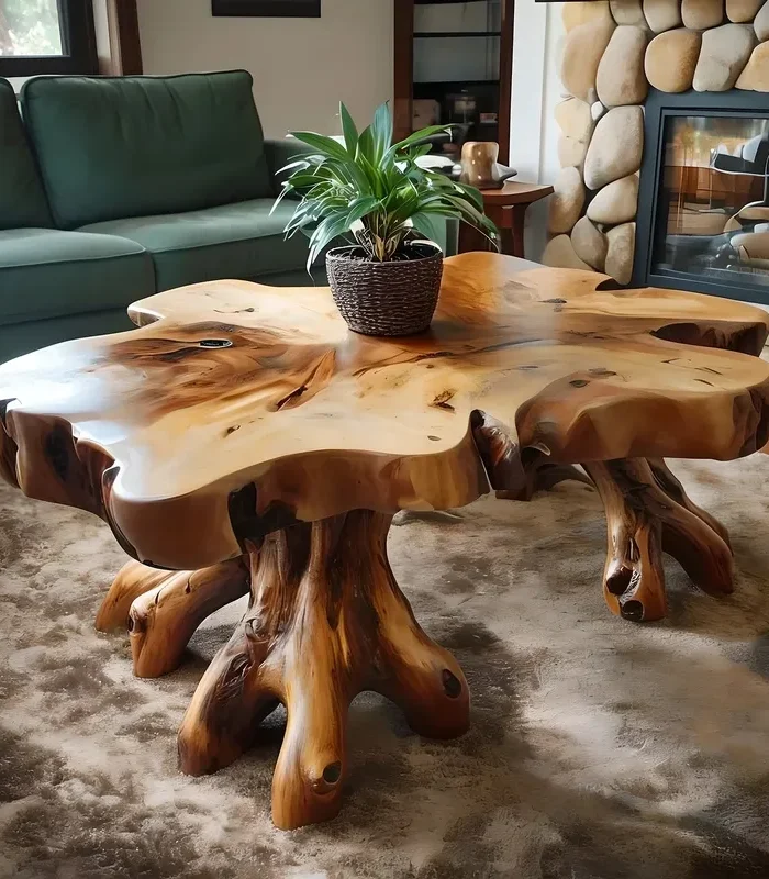 Classic Solid Wood Coffee Table Timeless Living Room Design