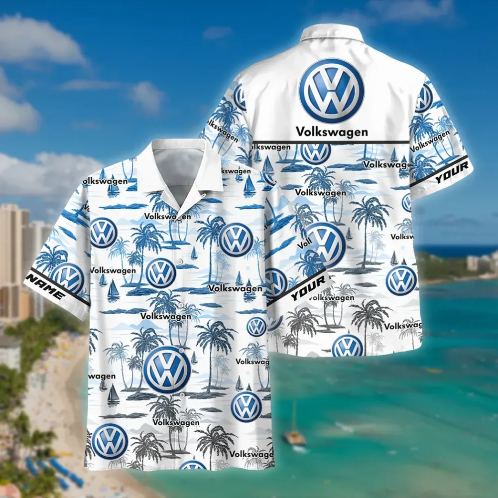 Urban Vehicle Hawaiian Shirt Exclusive Logo, Rider's Paradise Button Shirt CAR205 - Image 2