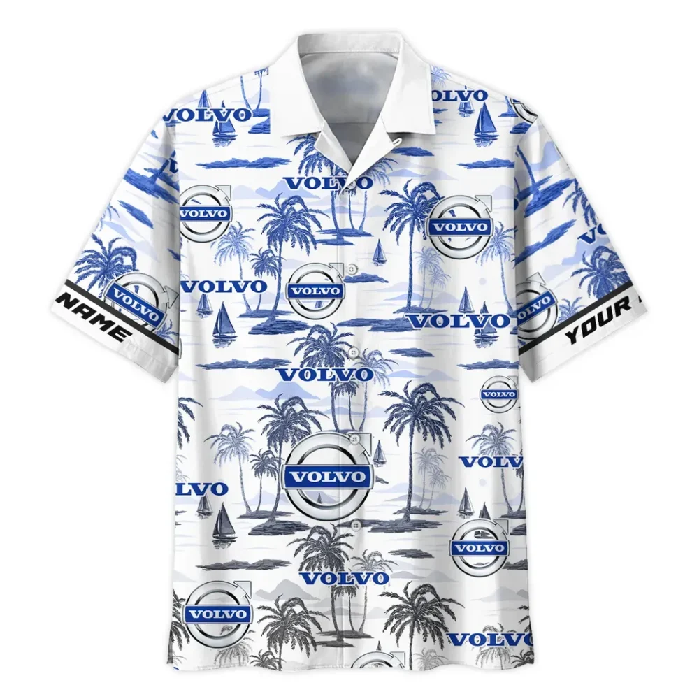 Durable Auto Brand Hawaiian Shirt Exclusive Logo, Engine Lover Button Shirt CAR205 - Image 3