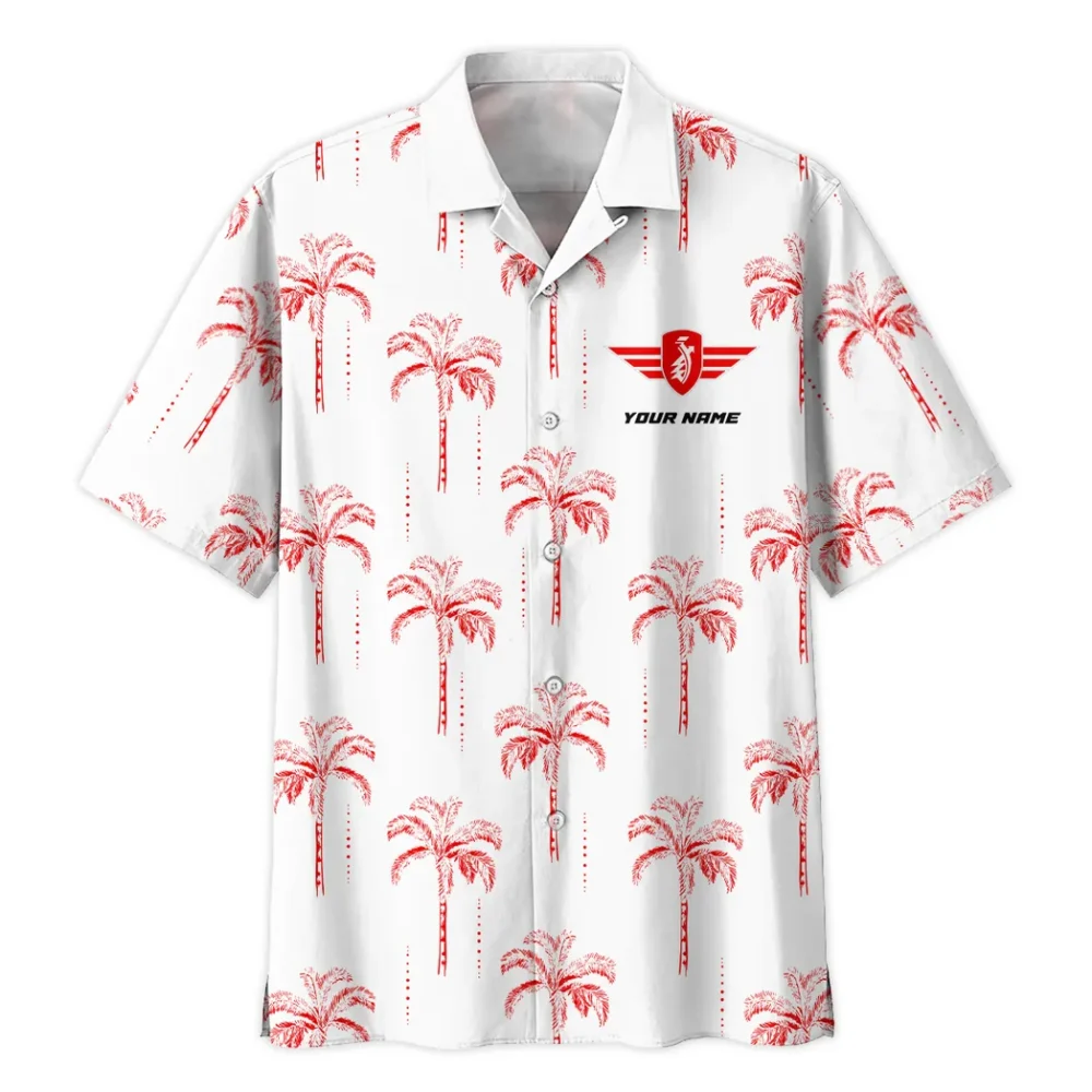 Collector’s Bike Hawaiian Shirt Exclusive Logo, Chrome Wave Button Shirt CAR206 - Image 3