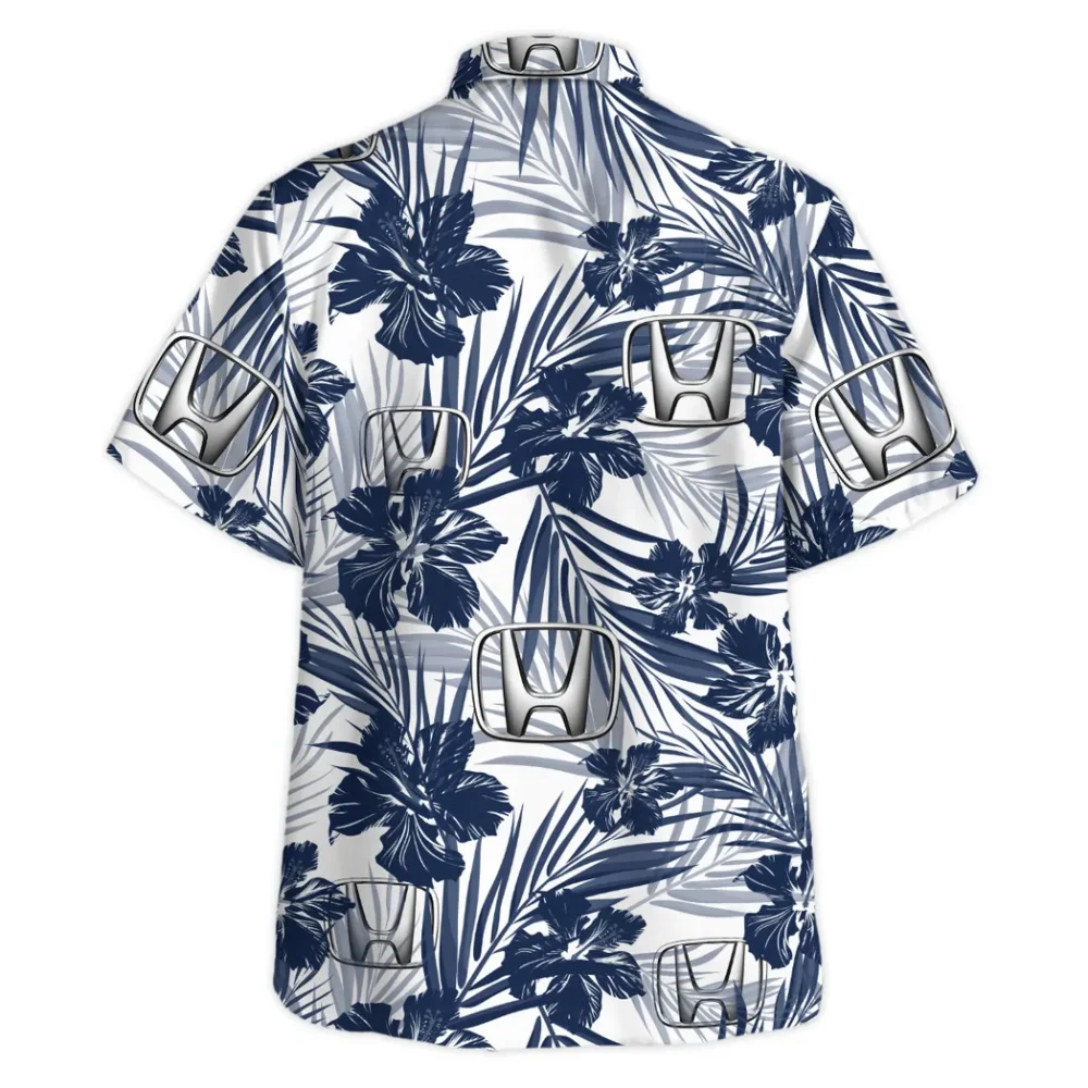 Electric Car Hawaiian Shirt Exclusive Logo, Performance Gear Button Shirt CAR203 - Image 4