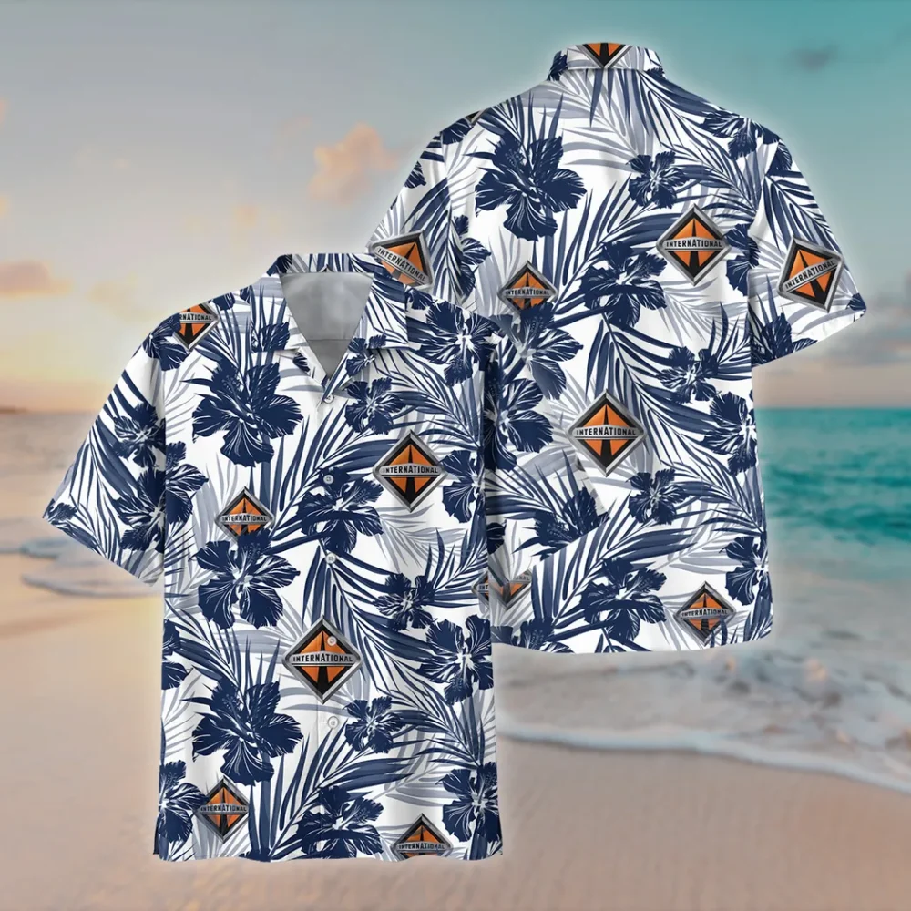 Mid-Duty Cargo Auto Hawaiian Shirt Exclusive Logo, Street-Ready Button Shirt CAR203 - Image 2