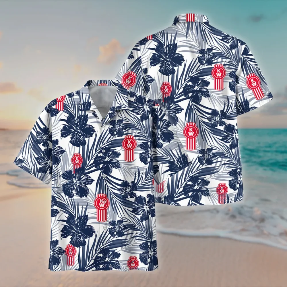 Big Rig Hawaiian Shirt Exclusive Logo, Road-Trip Ready Button Shirt CAR203 - Image 2