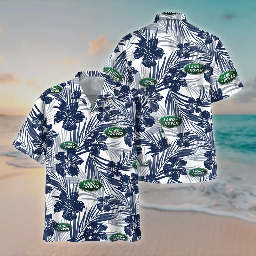 All-Terrain SUV Hawaiian Shirt Exclusive Logo, Chrome Wave Button Shirt CAR203 - Image 2