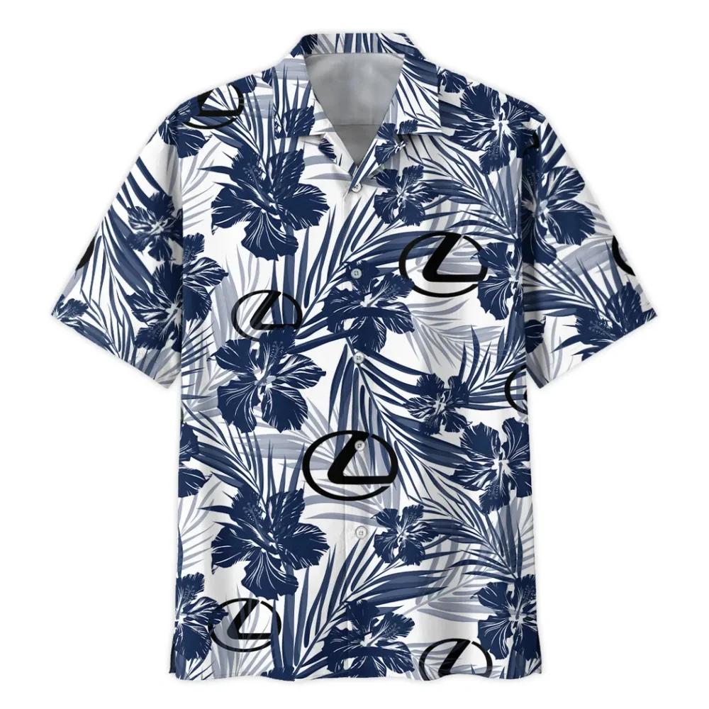 Hybrid Luxury Car Hawaiian Shirt Exclusive Logo, Engine Lover Button Shirt CAR203 - Image 3