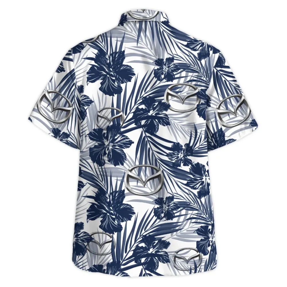 Family Sedan Hawaiian Shirt Exclusive Logo, Summer Garage Button Shirt CAR203 - Image 4