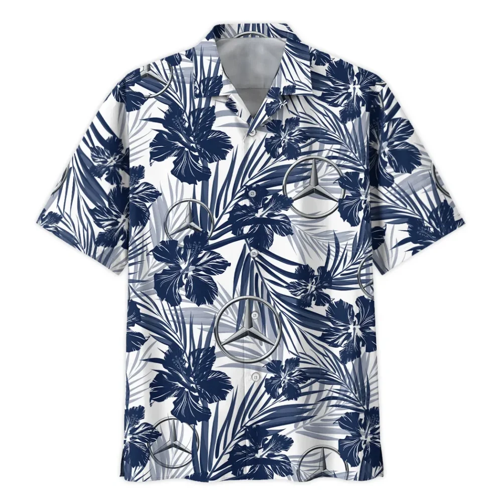Business-Class Auto Hawaiian Shirt Exclusive Logo, Custom Ride Button Shirt CAR203 - Image 3
