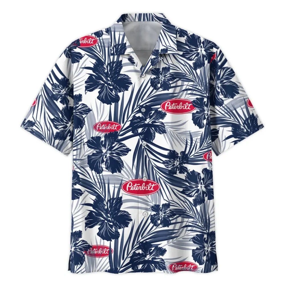 Heavy Truck Hawaiian Shirt Exclusive Logo, Chrome Wave Button Shirt CAR203 - Image 3