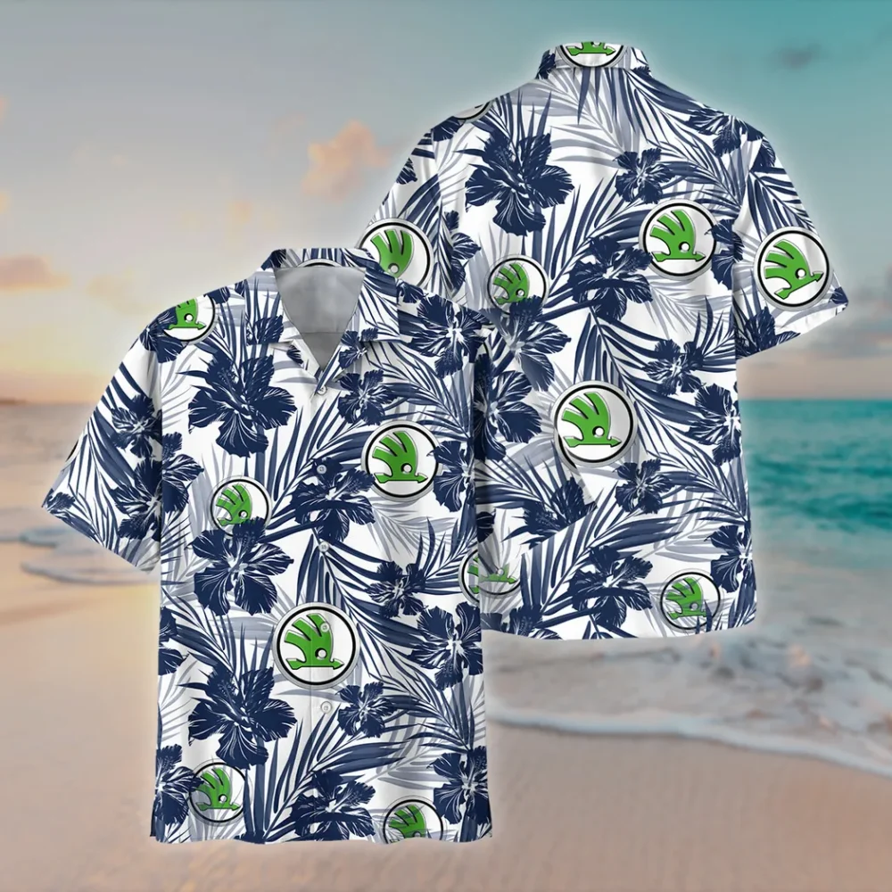 Practical Hatchback Hawaiian Shirt Exclusive Logo, Retro Driver Button Shirt CAR203 - Image 2