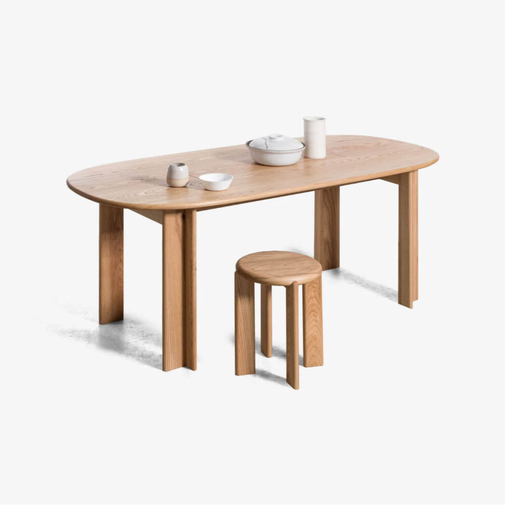 Hamilton Solid Wood Side Table Slim Profile