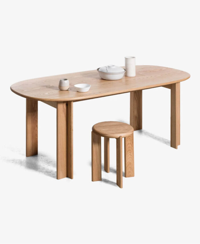 Hamilton Solid Wood Side Table Slim Profile