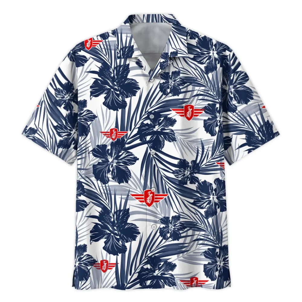 Retro Street Bike Hawaiian Shirt Exclusive Logo, Custom Garage Button Shirt CAR203 - Image 3