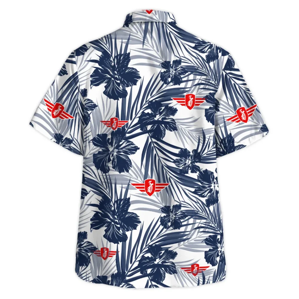 Retro Street Bike Hawaiian Shirt Exclusive Logo, Custom Garage Button Shirt CAR203 - Image 4